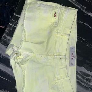Juniors neon Hollister shorts size 27/5